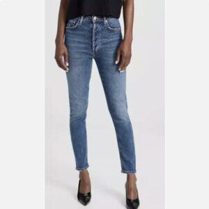 AGOLDE Nico Jeans Denim Womens Size 23 5-Button Up Design